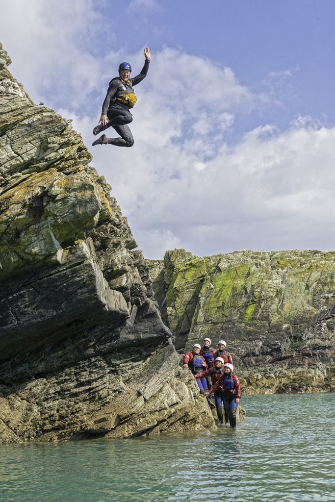 Wales Travel coasteering © Crown copyright (2014) Visit Wales