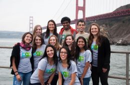 The PGC 2014 Finalists in front of the Golden Gate Bridge in San Francisco. Danielle is 3rd from the right on the bottom row.