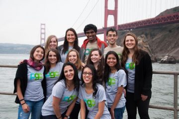 The PGC 2014 Finalists in front of the Golden Gate Bridge in San Francisco. Danielle is 3rd from the right on the bottom row.