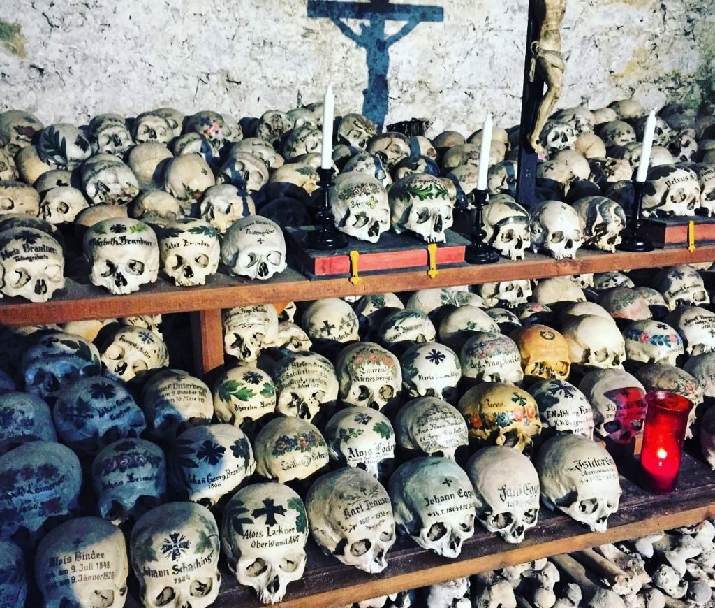 hallstatt charnel house - skulls
