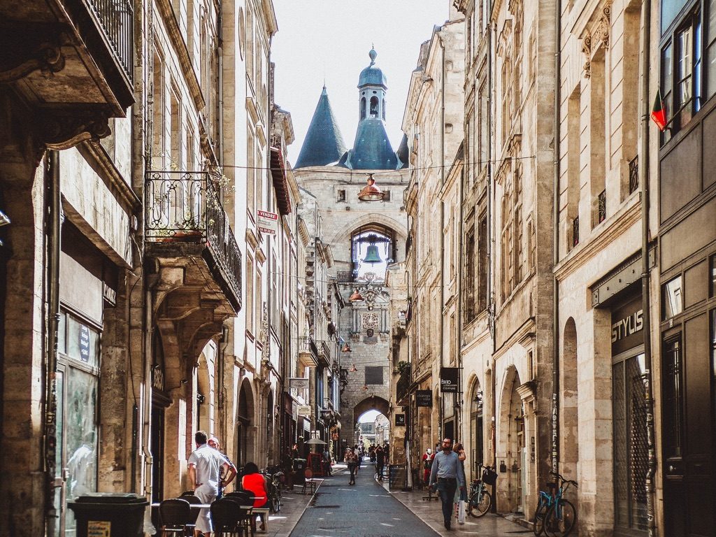 Bordeaux, a port city in France