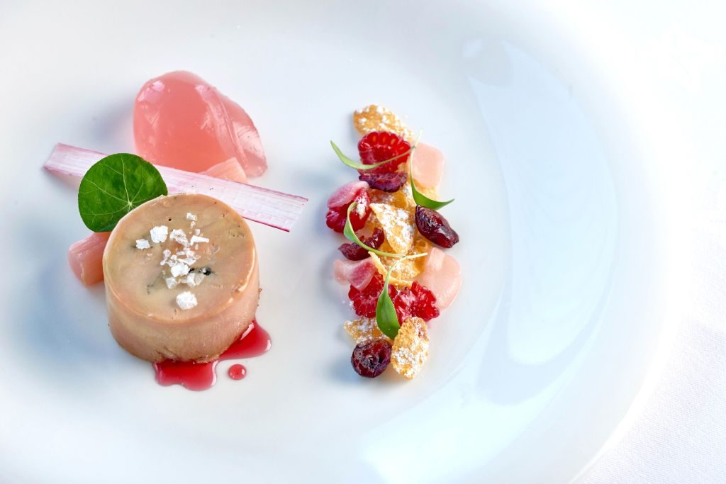 Light dessert at The Headland Hotel newquay cornwall