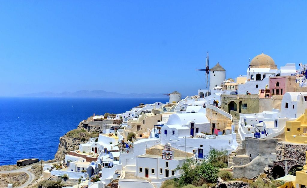 View of Santorini, Greek Island 