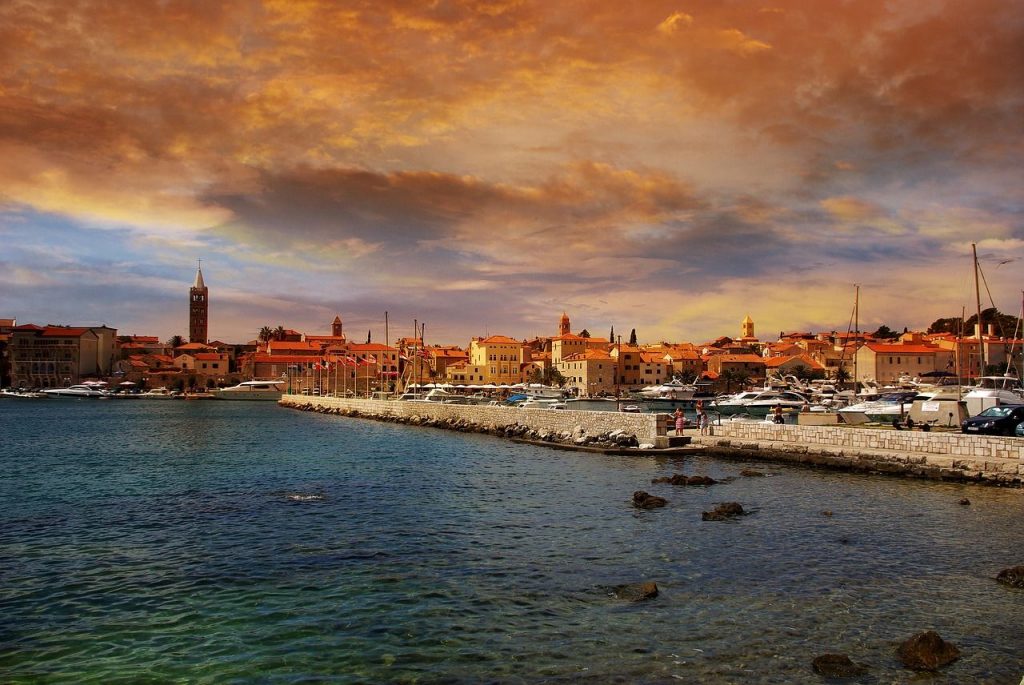 Sunset over Island of Rab - Croatia