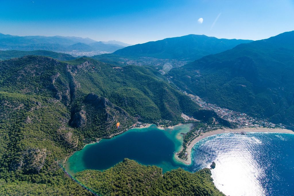 Sky view of Oludeniz, Turkey